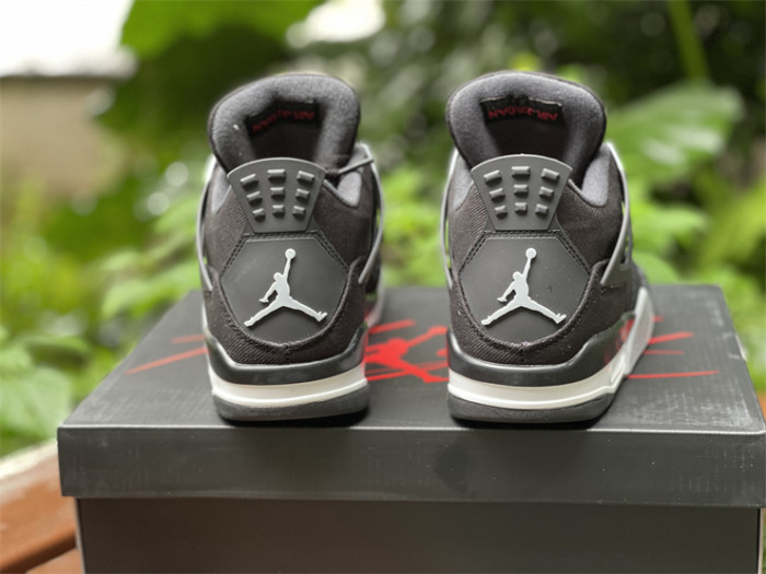 Authentic Air Jordan 4 “Black Canvas”