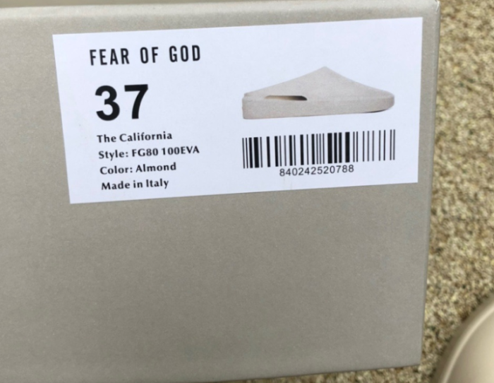 Fear of God 7th The California Sandals Almond
