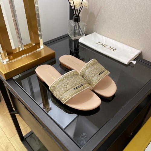 Dior women slippers 1：1 quality-165