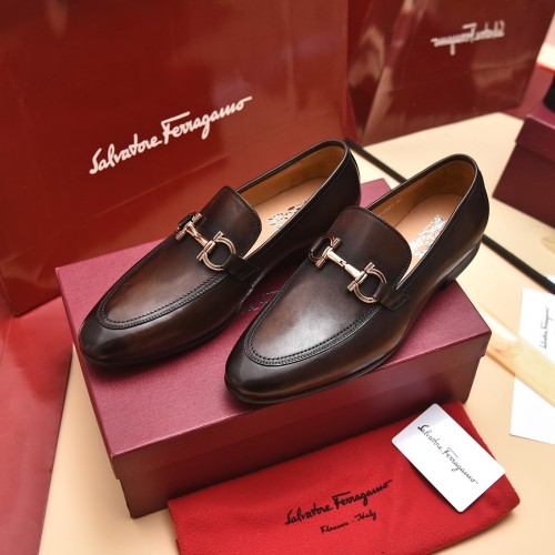 Ferragamo Men shoes 1：1 quality-375