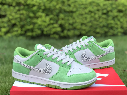 Authentic Nike Dunk Low “Safari Swoosh” Green