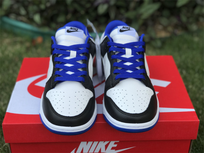 Authentic Nike Dunk Low White Black Blue