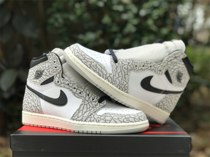 Authentic Air Jordan 1 High OG “White Cement”