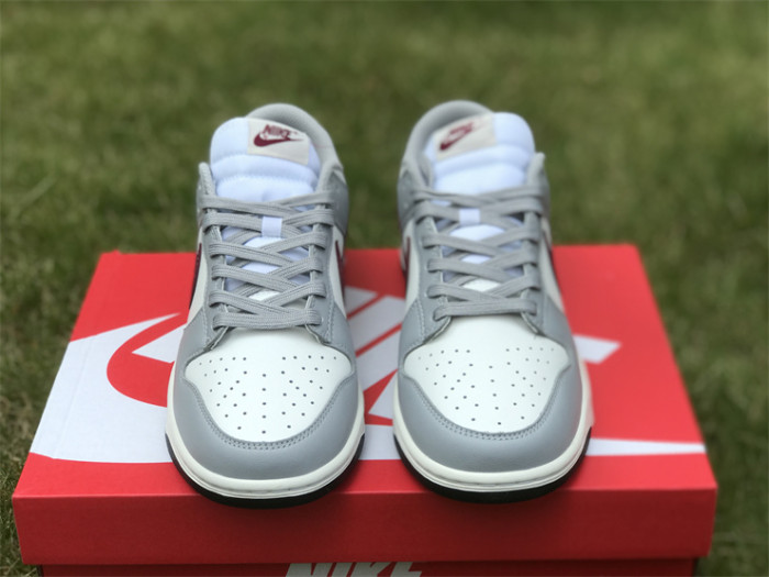 Authentic Nike Dunk Low Grey White