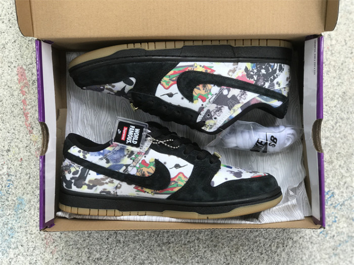 Authentic Supreme x Nike SB Dunk Low “Rammellzee”