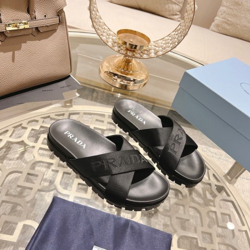 Prada women slippers 1：1 quality-004
