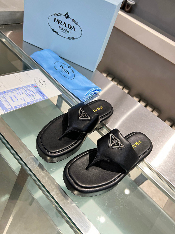 Prada women slippers 1：1 quality-024