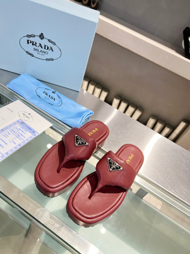 Prada women slippers 1：1 quality-021