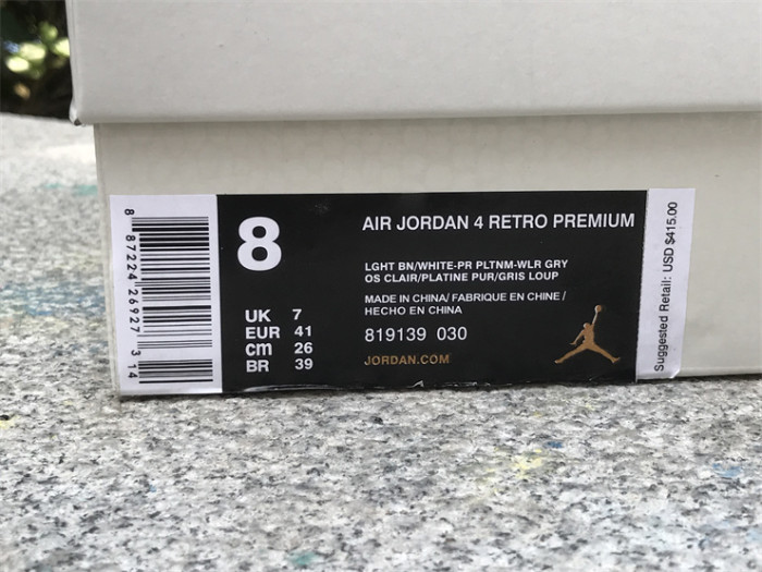 Authentic Air Jordan 4 Premium “Snakeskin”（restock)