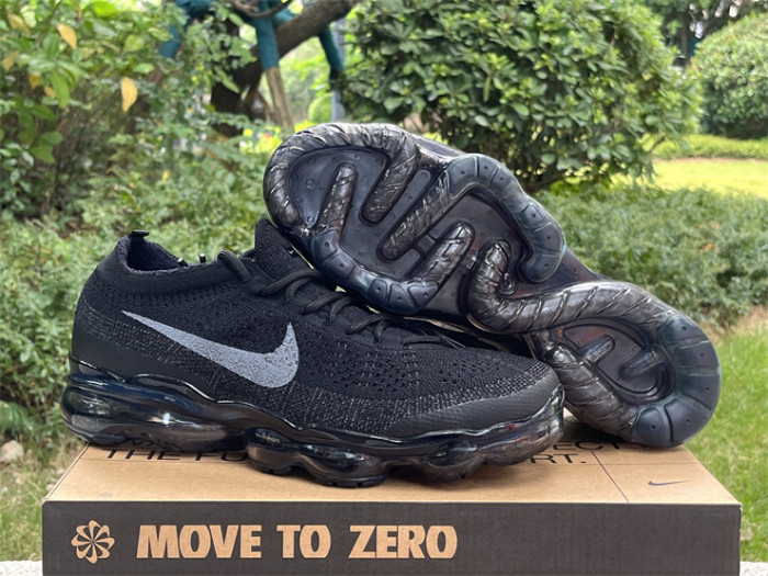 Authentic Nike Vapormax 2023 Flyknit Black Grey