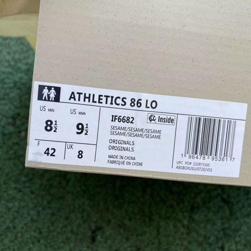 Authentic FEAR OF GOD FOG x AD Athletics 86 Lo Sesame IF6682