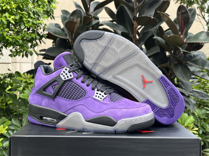 Authentic Travis Scott x Air Jordan 4 Purple(restock)