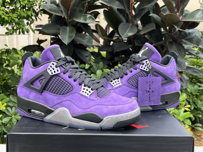 Authentic Travis Scott x Air Jordan 4 Purple(restock)