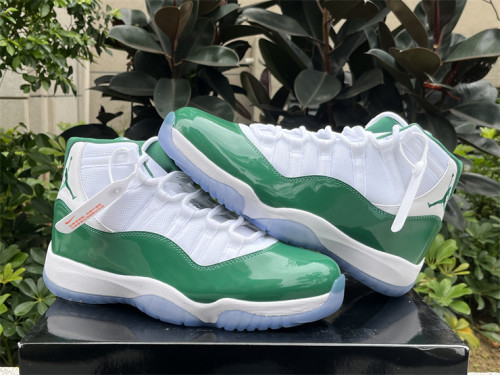 Authentic Air Jordan 11 White Green