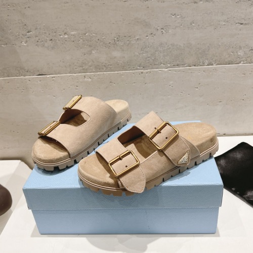 Prada women slippers 1：1 quality-086