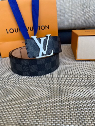 Super Perfect Quality LV Belts(100% Genuine Leather Steel Buckle)-4478
