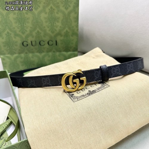 Super Perfect Quality G Belts(100% Genuine Leather,steel Buckle)-4466