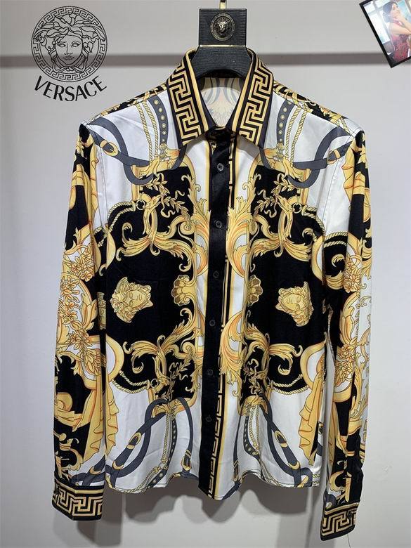 Versace long sleeve shirt men-307(S-XXL)