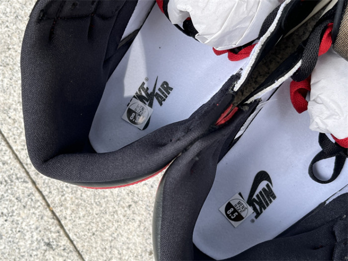 Authentic Air Jordan 1 High OG “Black Toe Reimagined”