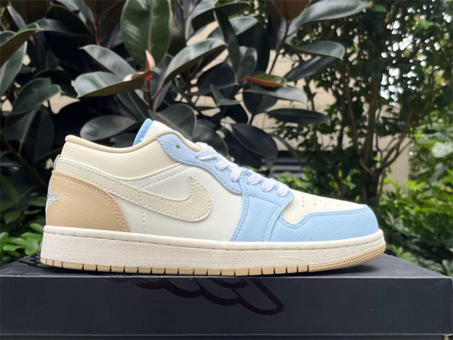 Authentic Air Jordan 1 Low “Coconut Mili