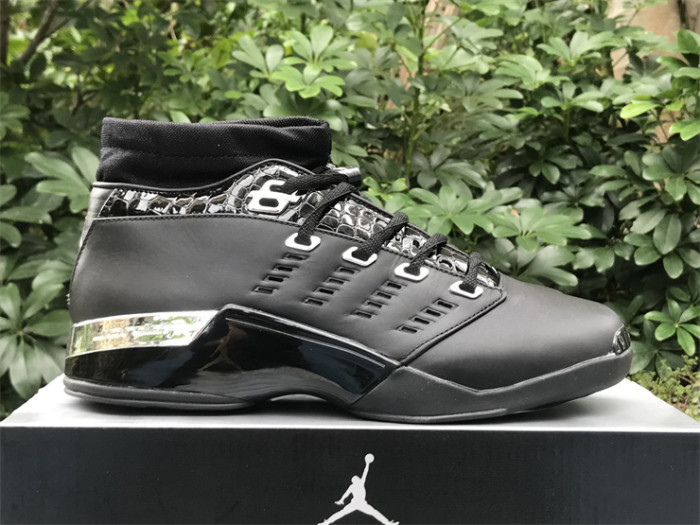 Authentic Jordan 17 OG Low Black Chrome