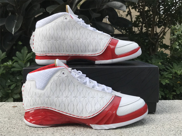 Authentic Air Jordan 23 White Varsity Red