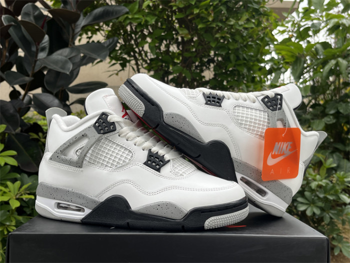 Authentic Air Jordan 4 OG “White Cement” 2025