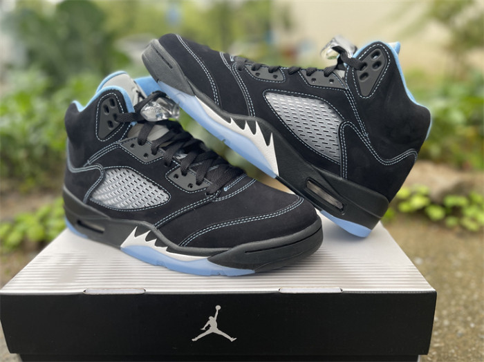 Authentic Air Jordan 5 Retro Black University Blue 2026