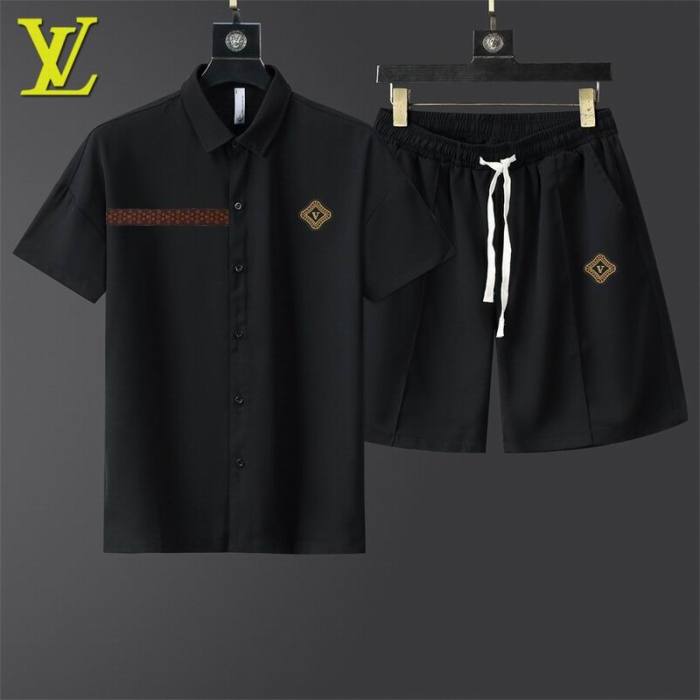 LV short sleeve men suit-359(M-XXXL)