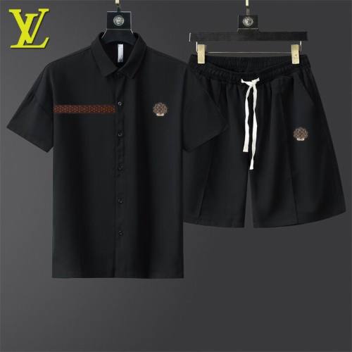LV short sleeve men suit-361(M-XXXL)