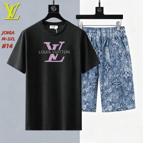 LV short sleeve men suit-316(M-XXXL)