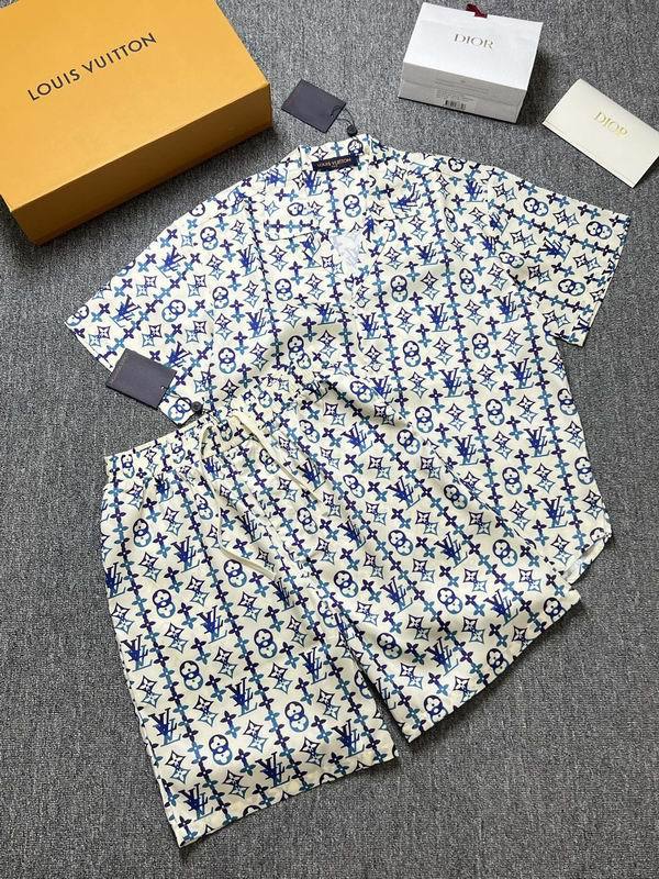 LV short sleeve men suit-343(S-XL)