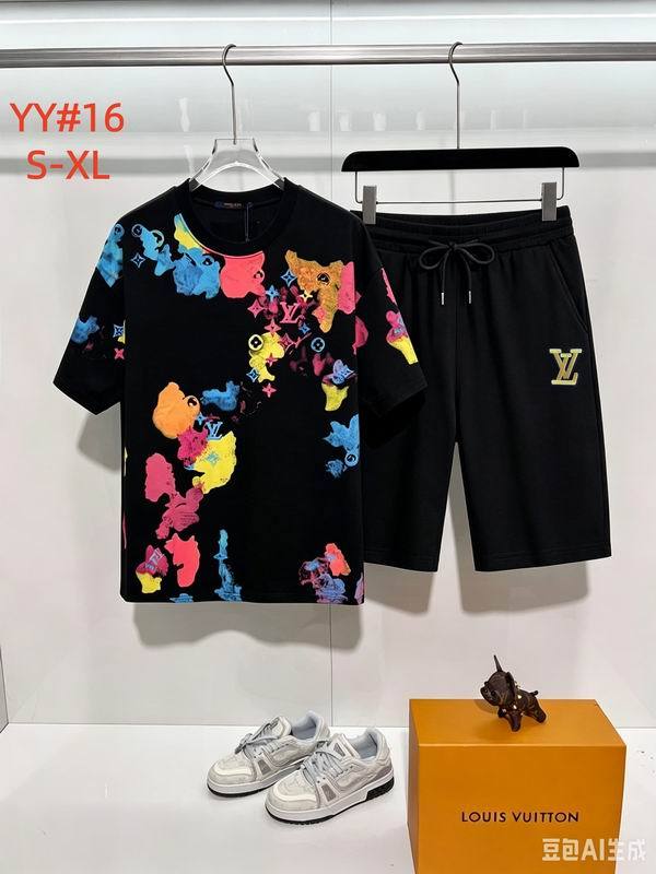 LV short sleeve men suit-341(S-XL)