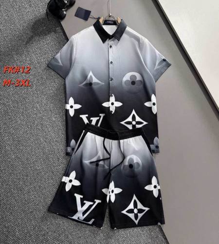 LV short sleeve men suit-302(M-XXXL)