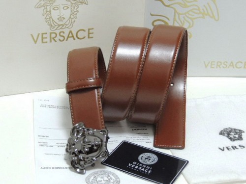 Super Perfect Quality Versace Belts(100% Genuine Leather,Steel Buckle)-866