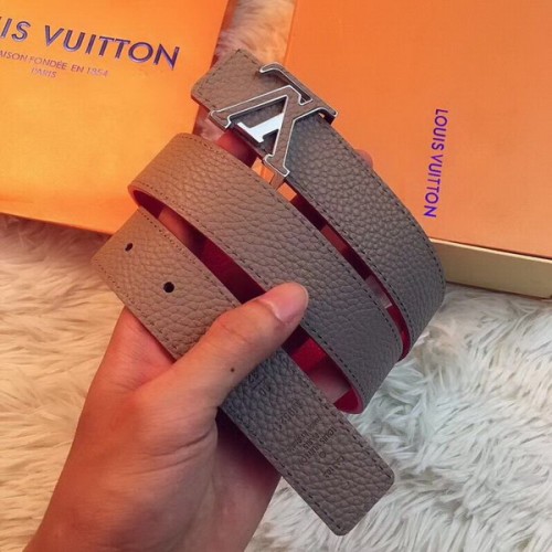 Super Perfect Quality LV Belts(100% Genuine Leather Steel Buckle)-3448