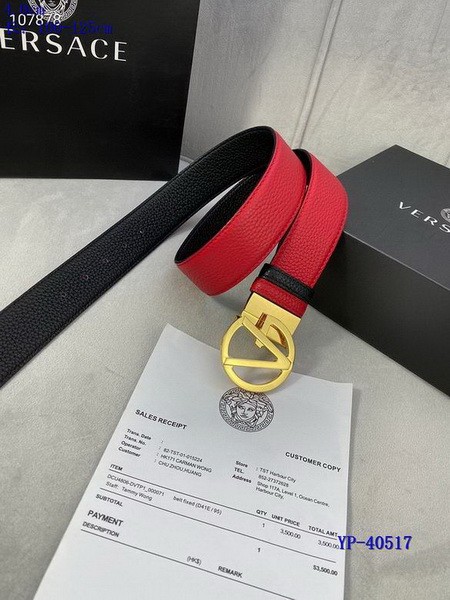 Super Perfect Quality Versace Belts(100% Genuine Leather,Steel Buckle)-1138