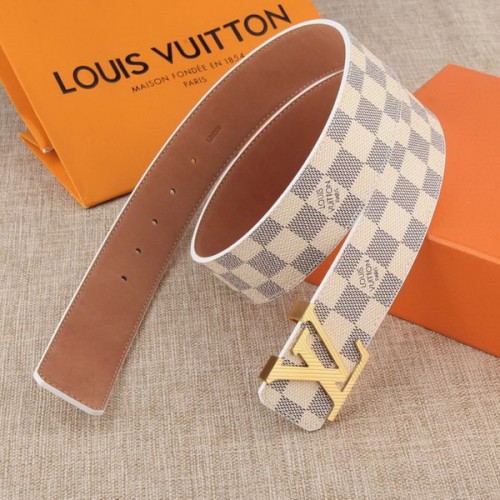 Super Perfect Quality LV Belts(100% Genuine Leather Steel Buckle)-3795