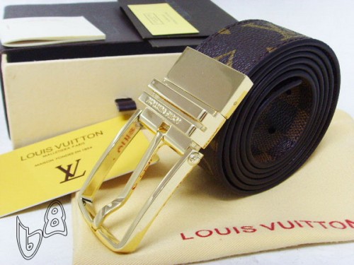 Super Perfect Quality LV Belts(100% Genuine Leather Steel Buckle)-4149
