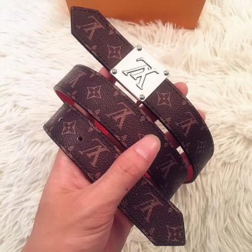 Super Perfect Quality LV Belts(100% Genuine Leather Steel Buckle)-3439