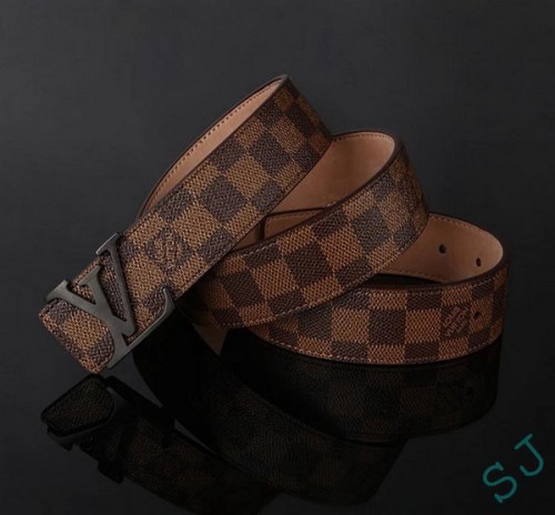 Super Perfect Quality LV Belts(100% Genuine Leather Steel Buckle)-3695