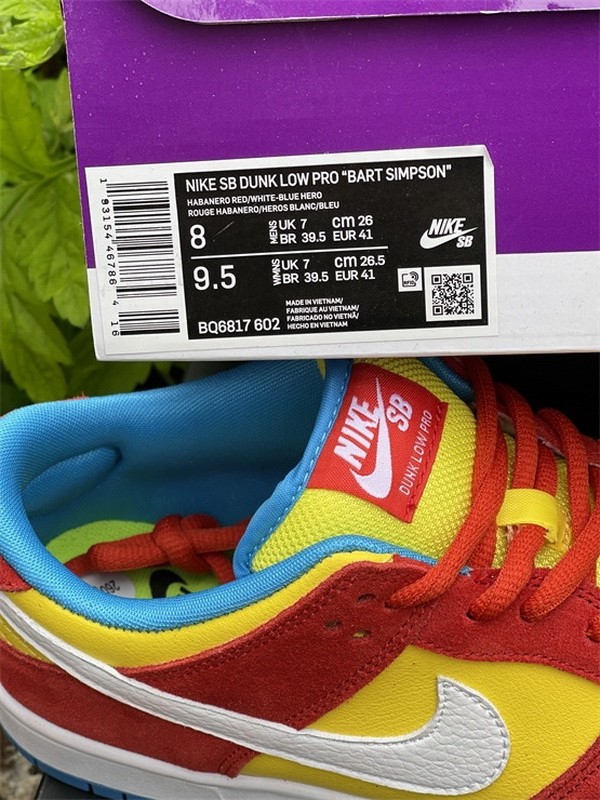 Authentic Nike SB Dunk Low “Bart Simpson”