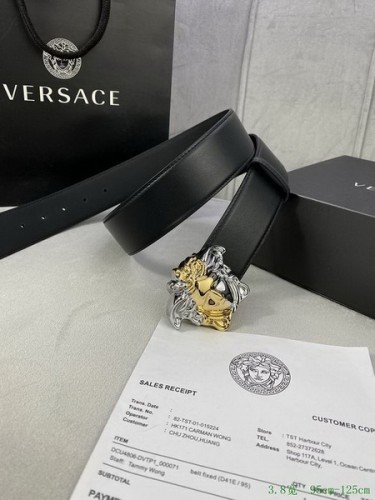Super Perfect Quality Versace Belts(100% Genuine Leather,Steel Buckle)-1337