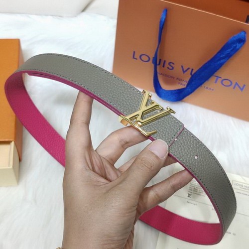Super Perfect Quality LV Belts(100% Genuine Leather Steel Buckle)-3289