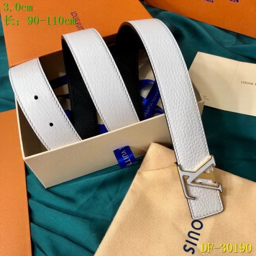 Super Perfect Quality LV Belts(100% Genuine Leather Steel Buckle)-3157