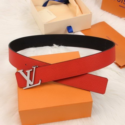 Super Perfect Quality LV Belts(100% Genuine Leather Steel Buckle)-3894
