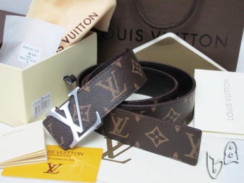 Super Perfect Quality LV Belts(100% Genuine Leather Steel Buckle)-4148