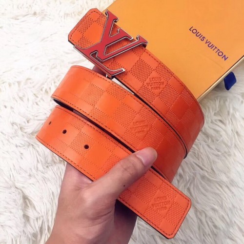 Super Perfect Quality LV Belts(100% Genuine Leather Steel Buckle)-4092