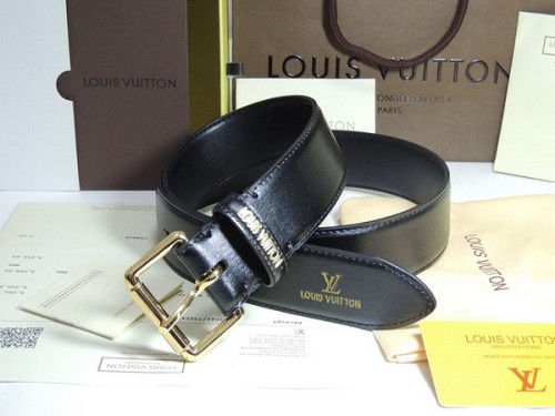 Super Perfect Quality LV Belts(100% Genuine Leather Steel Buckle)-4174