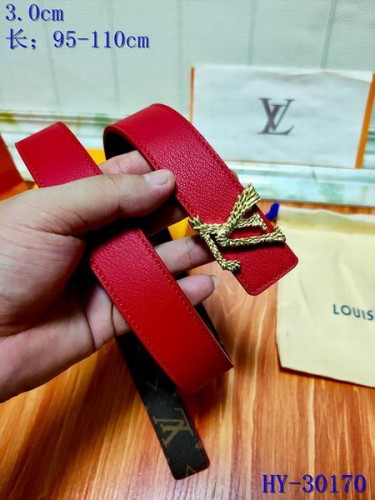 Super Perfect Quality LV Belts(100% Genuine Leather Steel Buckle)-3192